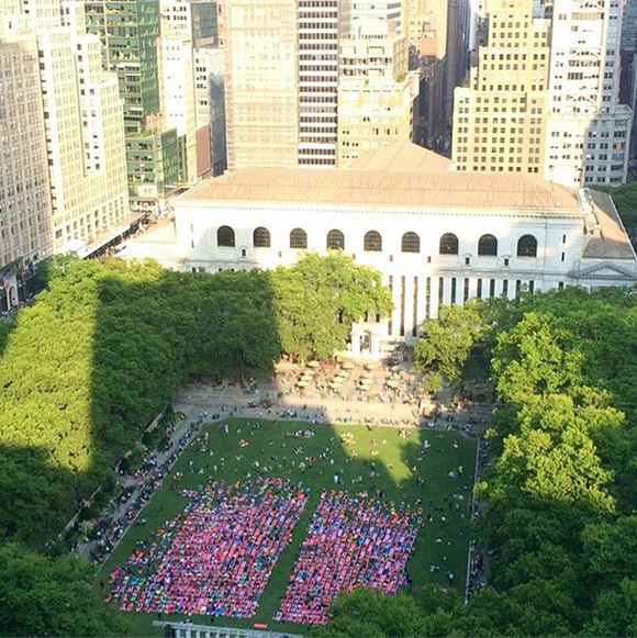 Broadway in Bryant Park