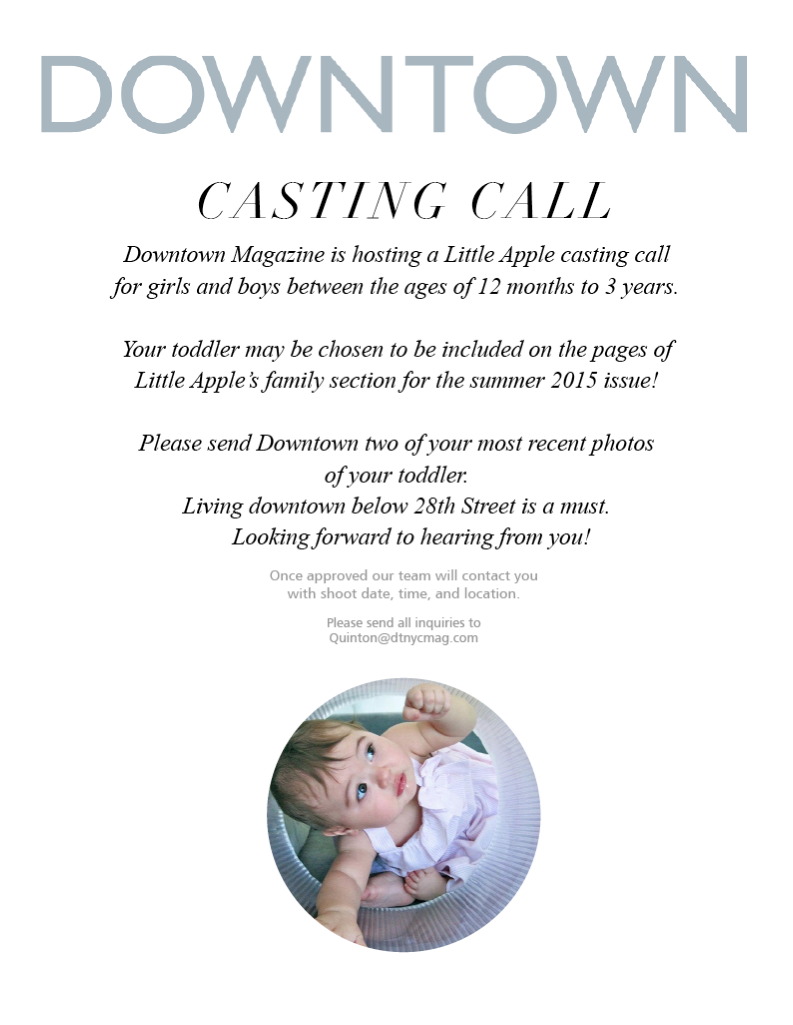 Downtown Magazine is Seeking “Little Apples”