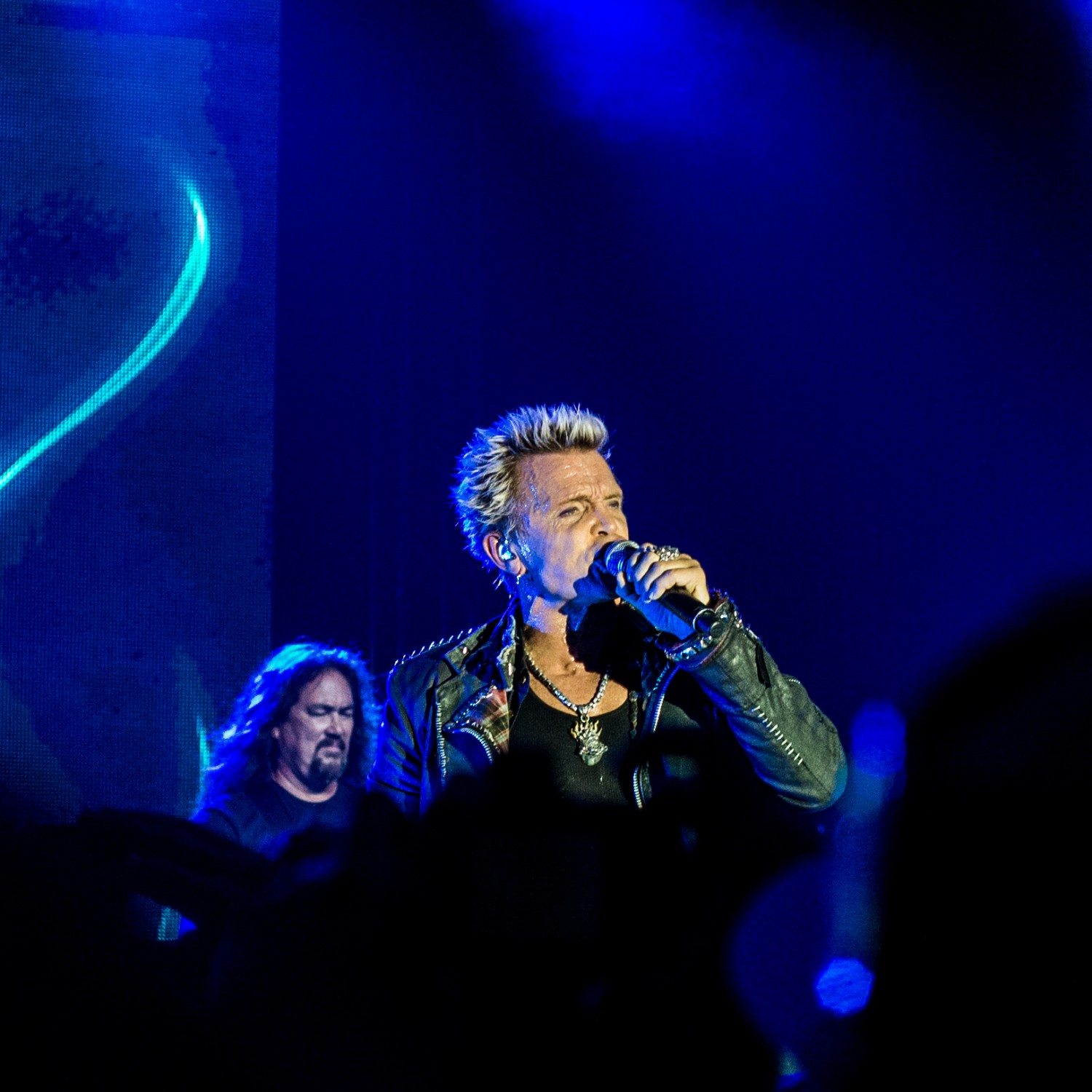 Billy Idol Performing at Pier 97