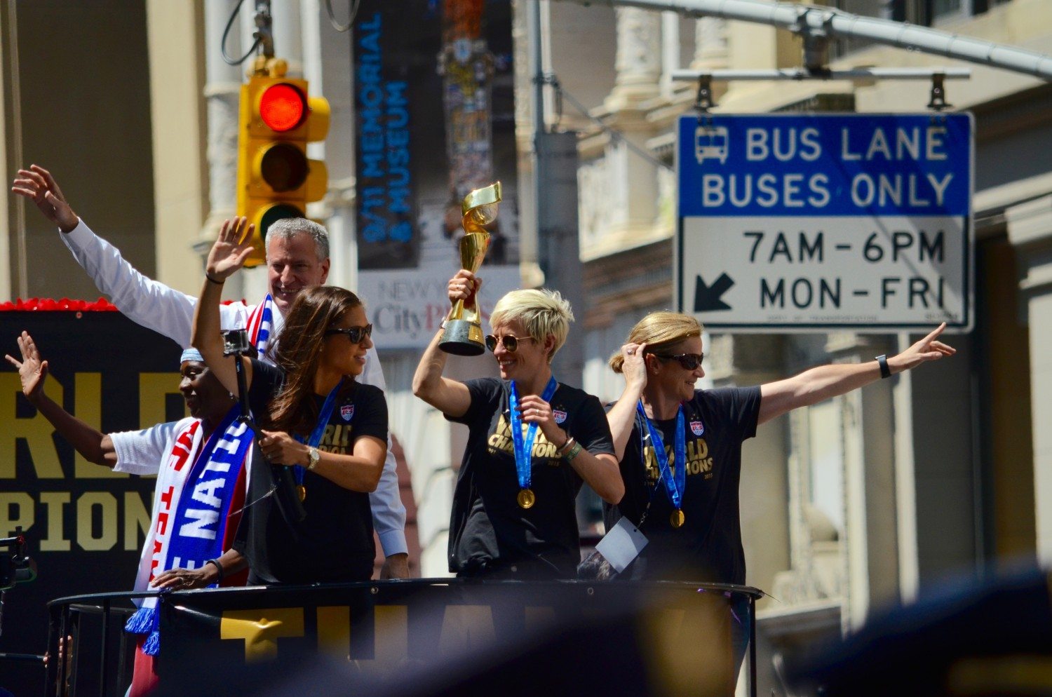 Downtown Ticker Tape Parade Celebrates U.S. Women’s National Soccer Team World Cup Victory