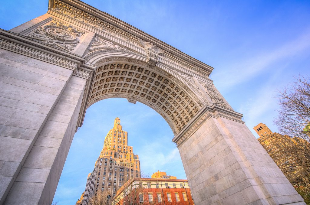 Pillow Fight For A Cause in Washington Square Park