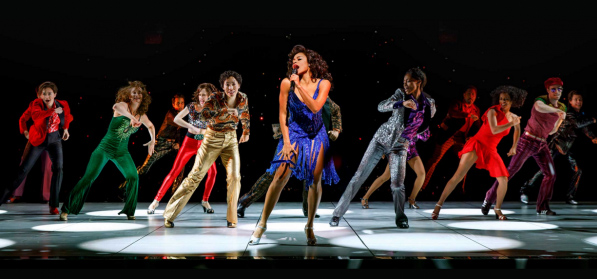 Lachanze leads the talented cast in the musical telling of the story of the "Queen of Disco."