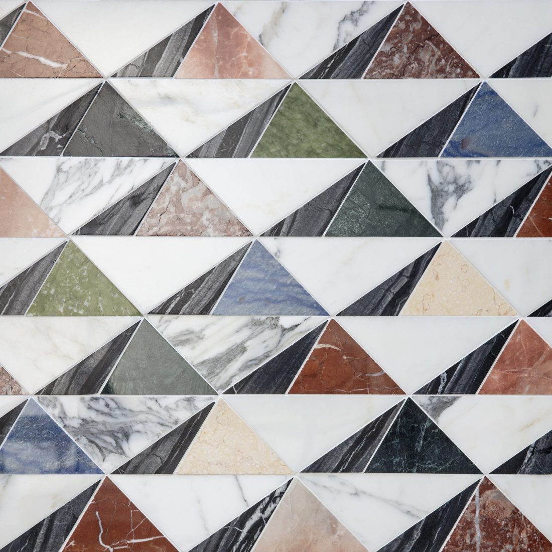 Marble mosaics.