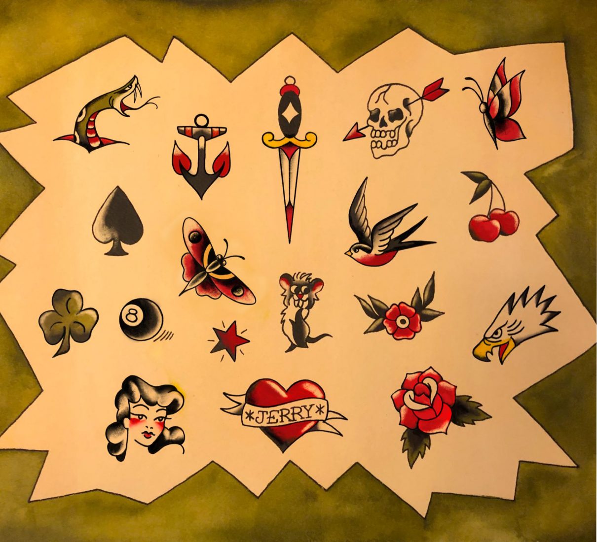 Sailor Jerry Tattoo Flash