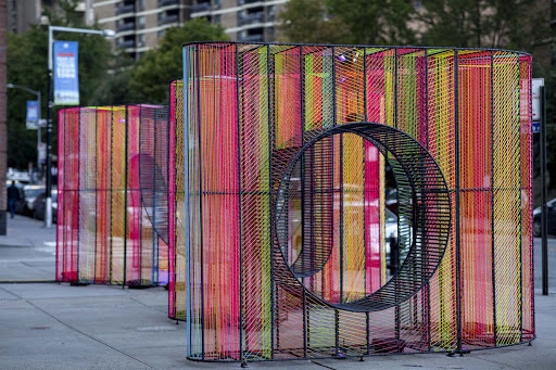 “Ziggy” Adds Colorful  New Perspective To Water Street Plaza